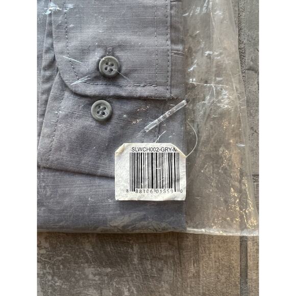 $42 CHEF WORKS SLWCH002 Womens Chambray Shirt Gray Urban Collection NEW Medium M - Picture 8 of 9